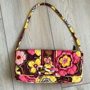 Vera Bradley Knot Just A Clutch Quilted Shoulder Bag in Buttercup Floral
